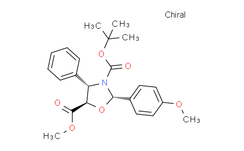 CAS No. 153652-75-6, Methyl (2S,4S,5R)-3-Boc-2-(4-methoxyphenyl)-4-phenyloxazolidine-5-carboxylate