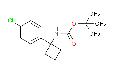 CAS No. 1032349-96-4, tert-Butyl (1-(4-chlorophenyl)cyclobutyl)carbamate