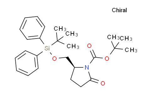 CAS No. 138871-56-4, (S)-tert-Butyl 2-(((tert-butyldiphenylsilyl)oxy)methyl)-5-oxopyrrolidine-1-carboxylate