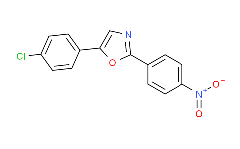 CAS No. 118426-03-2, 5-(4-Chlorophenyl)-2-(4-nitrophenyl)oxazole