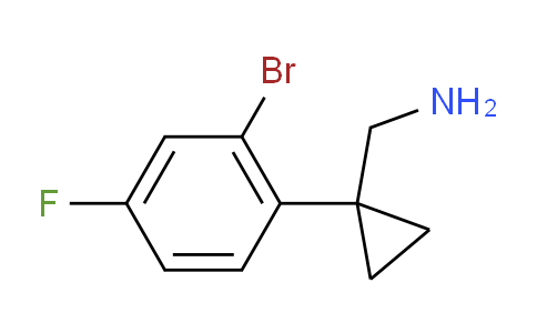 CAS No. 1534832-45-5, 1-(2-Bromo-4-fluorophenyl)cyclopropanemethanamine