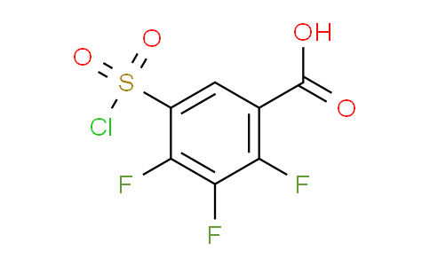 CAS No. 1242338-92-6, 5-(Chlorosulfonyl)-2,3,4-trifluorobenzoic acid