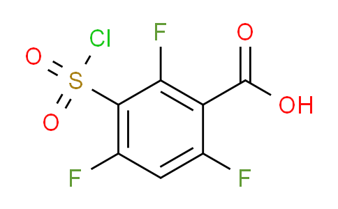 CAS No. 1242340-00-6, 3-(Chlorosulfonyl)-2,4,6-trifluorobenzoic acid