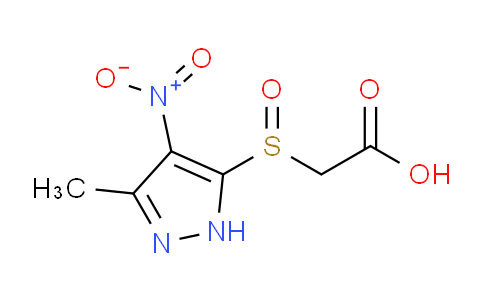 CAS No. 1030388-56-7, 2-((3-Methyl-4-nitro-1H-pyrazol-5-yl)sulfinyl)acetic acid