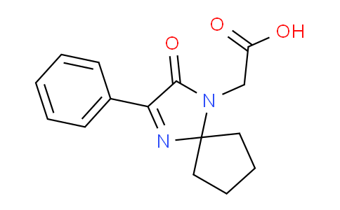 CAS No. 1710195-67-7, 2-(2-Oxo-3-phenyl-1,4-diazaspiro[4.4]non-3-en-1-yl)acetic acid