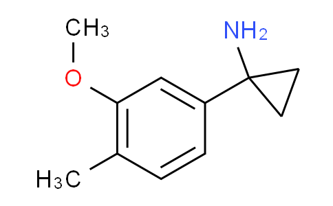 CAS No. 1152587-07-9, 1-(3-Methoxy-4-methylphenyl)cyclopropanamine