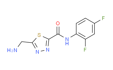 CAS No. 1217862-93-5, 5-(Aminomethyl)-N-(2,4-difluorophenyl)-1,3,4-thiadiazole-2-carboxamide
