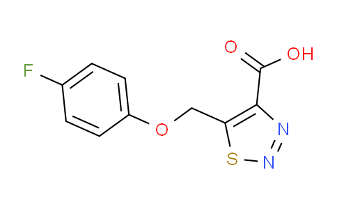 CAS No. 1355195-68-4, 5-((4-Fluorophenoxy)methyl)-1,2,3-thiadiazole-4-carboxylic acid