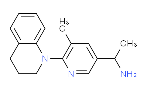 CAS No. 1355201-66-9, 1-(6-(3,4-Dihydroquinolin-1(2H)-yl)-5-methylpyridin-3-yl)ethanamine