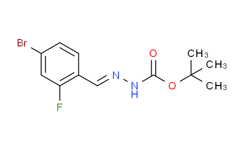 CAS No. 1135283-46-3, (E)-tert-Butyl 2-(4-bromo-2-fluorobenzylidene)hydrazinecarboxylate