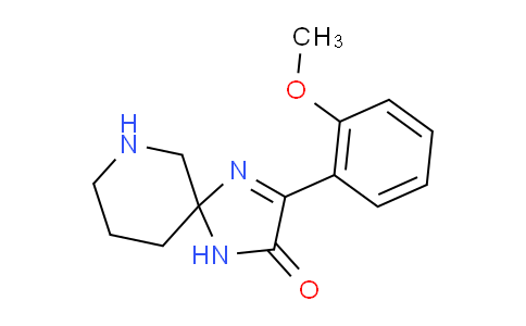 CAS No. 1708268-42-1, 3-(2-Methoxyphenyl)-1,4,7-triazaspiro[4.5]dec-3-en-2-one