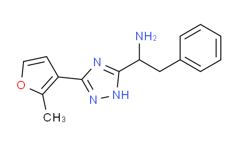 CAS No. 1708274-66-1, 1-(3-(2-Methylfuran-3-yl)-1H-1,2,4-triazol-5-yl)-2-phenylethanamine