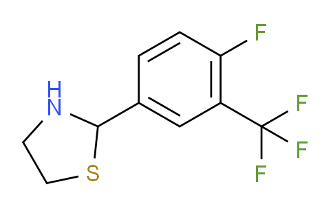 CAS No. 1553233-37-6, 2-(4-Fluoro-3-(trifluoromethyl)phenyl)thiazolidine