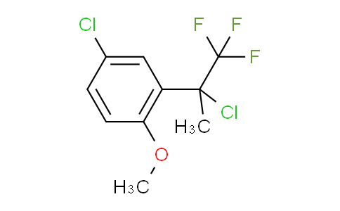 CAS No. 1402004-23-2, 4-Chloro-2-(2-chloro-1,1,1-trifluoropropan-2-yl)-1-methoxybenzene