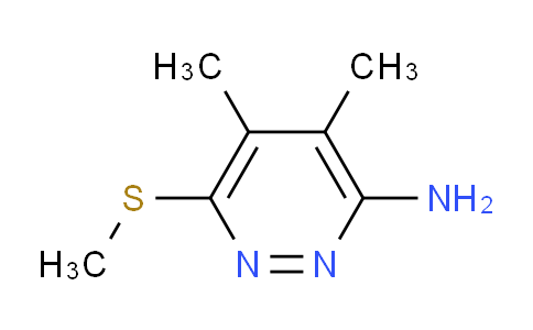 CAS No. 1402609-42-0, 4,5-Dimethyl-6-(methylthio)pyridazin-3-amine