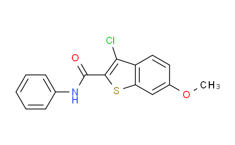 CAS No. 113424-98-9, 3-Chloro-6-methoxy-N-phenylbenzo[b]thiophene-2-carboxamide