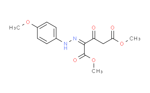 CAS No. 121582-52-3, Dimethyl 2-(2-(4-methoxyphenyl)hydrazono)-3-oxopentanedioate