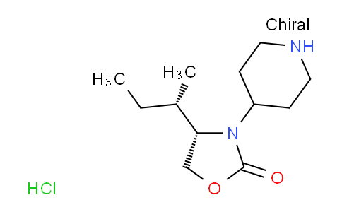 CAS No. 1217444-59-1, (S)-4-((S)-sec-Butyl)-3-(piperidin-4-yl)oxazolidin-2-one hydrochloride