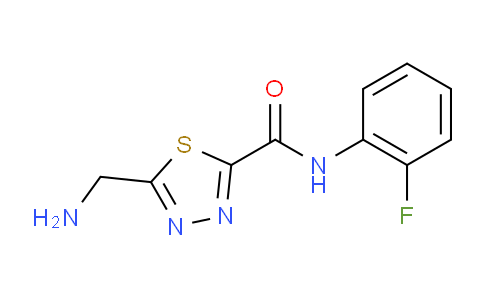 CAS No. 1217862-37-7, 5-(Aminomethyl)-N-(2-fluorophenyl)-1,3,4-thiadiazole-2-carboxamide
