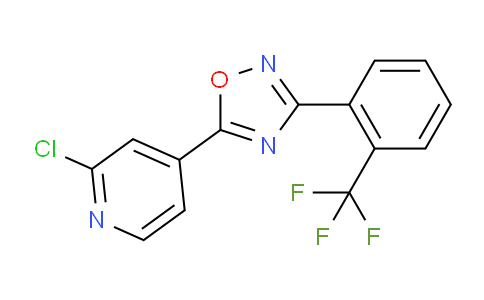 CAS No. 1707576-18-8, 5-(2-Chloropyridin-4-yl)-3-(2-(trifluoromethyl)phenyl)-1,2,4-oxadiazole