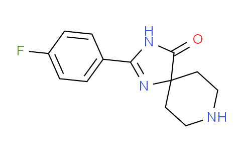 CAS No. 1707580-74-2, 2-(4-Fluorophenyl)-1,3,8-triazaspiro[4.5]dec-1-en-4-one