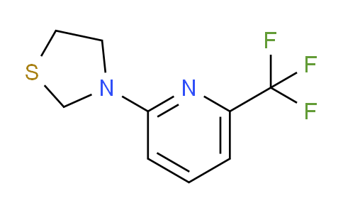 CAS No. 1707581-23-4, 3-(6-(Trifluoromethyl)pyridin-2-yl)thiazolidine