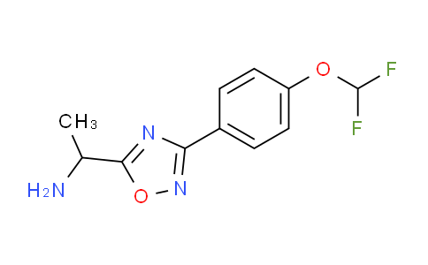 CAS No. 1707584-74-4, 1-(3-(4-(Difluoromethoxy)phenyl)-1,2,4-oxadiazol-5-yl)ethanamine