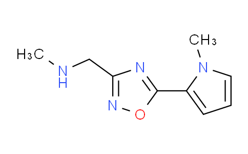CAS No. 1707586-11-5, N-Methyl-1-(5-(1-methyl-1H-pyrrol-2-yl)-1,2,4-oxadiazol-3-yl)methanamine
