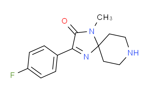 CAS No. 1707594-41-9, 3-(4-Fluorophenyl)-1-methyl-1,4,8-triazaspiro[4.5]dec-3-en-2-one