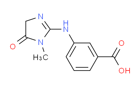 CAS No. 1707594-79-3, 3-((1-Methyl-5-oxo-4,5-dihydro-1H-imidazol-2-yl)amino)benzoic acid