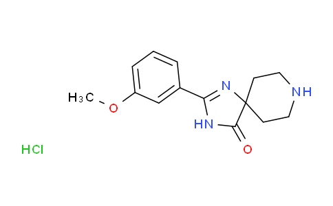 CAS No. 1707602-59-2, 2-(3-Methoxyphenyl)-1,3,8-triazaspiro[4.5]dec-1-en-4-one hydrochloride