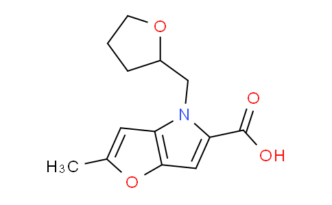 CAS No. 1707734-94-8, 2-Methyl-4-((tetrahydrofuran-2-yl)methyl)-4H-furo[3,2-b]pyrrole-5-carboxylic acid