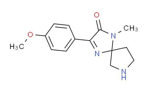 CAS No. 1708080-18-5, 3-(4-Methoxyphenyl)-1-methyl-1,4,7-triazaspiro[4.4]non-3-en-2-one