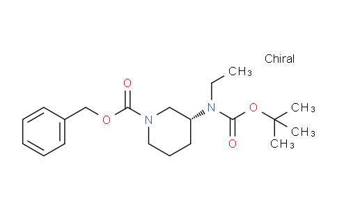 CAS No. 1196506-93-0, (R)-1-Cbz-3-(Boc(ethyl)amino)piperidine