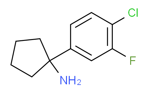 CAS No. 1704112-83-3, 1-(4-Chloro-3-fluorophenyl)cyclopentanamine