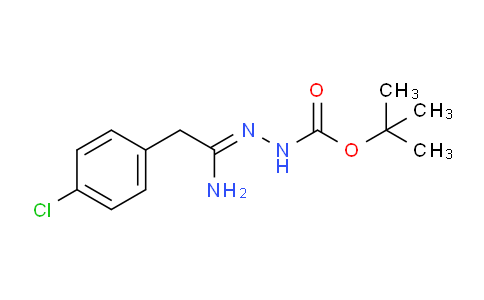 CAS No. 159016-24-7, tert-Butyl 2-(1-amino-2-(4-chlorophenyl)ethylidene)hydrazinecarboxylate