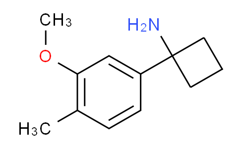 CAS No. 1094218-37-7, 1-(3-Methoxy-4-methylphenyl)cyclobutanamine