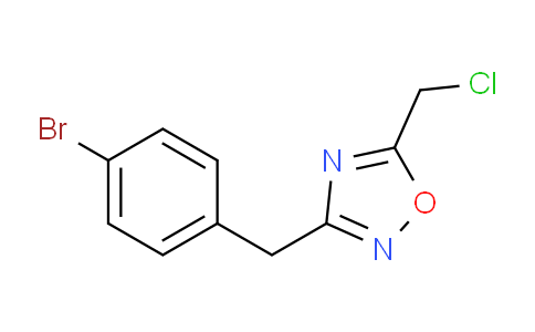 CAS No. 1094255-98-7, 3-[(4-Bromophenyl)methyl]-5-(chloromethyl)-1,2,4-oxadiazole
