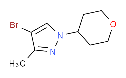 CAS No. 1563531-47-4, 4-Bromo-3-methyl-1-(tetrahydro-2H-pyran-4-yl)-1H-pyrazole