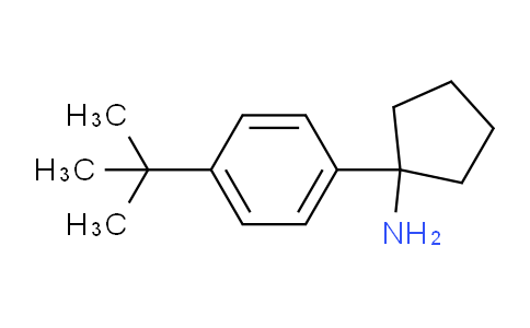 CAS No. 160001-94-5, 1-[4-(tert-Butyl)phenyl]cyclopentanamine