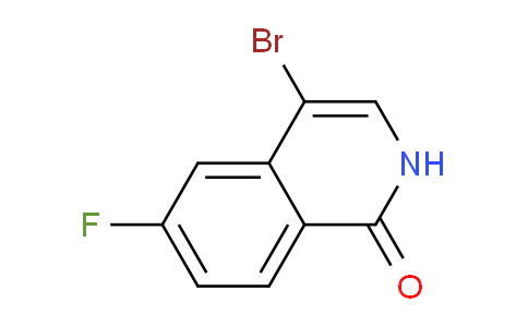 CAS No. 1227607-99-9, 4-Bromo-6-fluoroisoquinolin-1(2H)-one