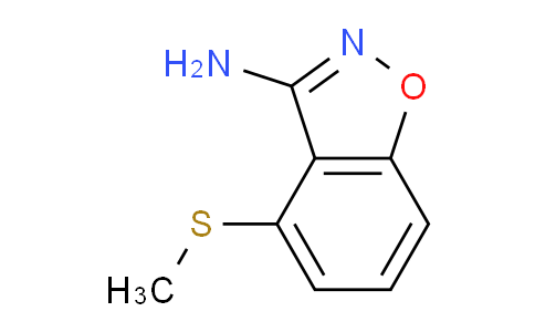 CAS No. 1228574-44-4, 4-(Methylthio)benzo[d]isoxazol-3-amine