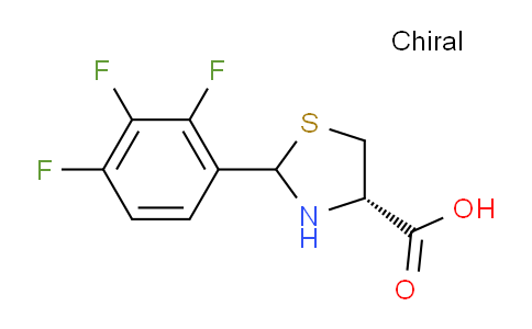CAS No. 1265908-03-9, (4S)-2-(2,3,4-Trifluorophenyl)thiazolidine-4-carboxylic acid