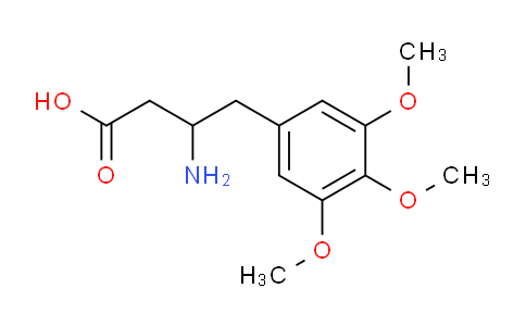 CAS No. 1266895-32-2, 3-Amino-4-(3,4,5-trimethoxyphenyl)butyric Acid