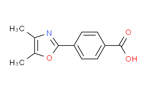 CAS No. 1048918-56-4, 4-(4,5-Dimethyloxazol-2-yl)benzoic acid