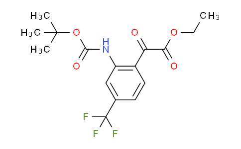 CAS No. 159684-36-3, Ethyl 2-[2-(Boc-amino)-4-(trifluoromethyl)phenyl]-2-oxoacetate