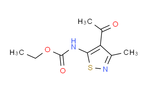 CAS No. 120750-19-8, Ethyl (4-acetyl-3-methylisothiazol-5-yl)carbamate