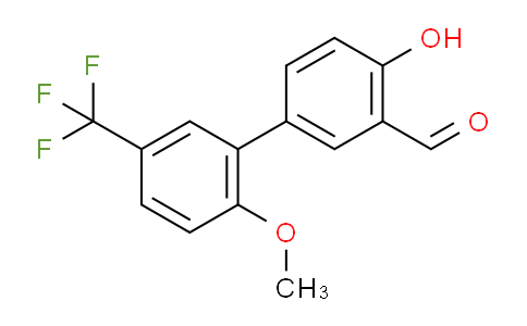 CAS No. 1261953-85-8, 4-Hydroxy-2'-methoxy-5'-(trifluoromethyl)-[1,1'-biphenyl]-3-carbaldehyde