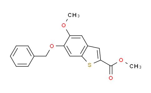 CAS No. 1263211-11-5, Methyl 6-(benzyloxy)-5-methoxybenzo[b]thiophene-2-carboxylate