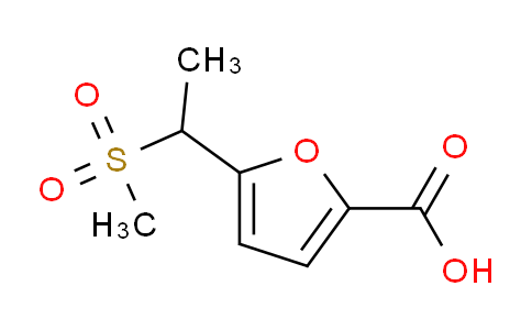 CAS No. 1263213-72-4, 5-(1-(Methylsulfonyl)ethyl)furan-2-carboxylic acid